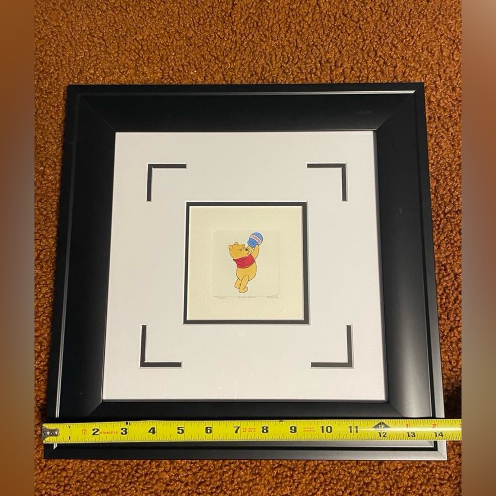 Framed and Matted Winnie the Pooh Artwork